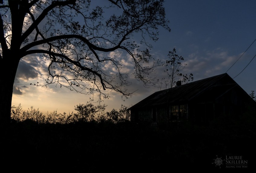 Silhouette farmhouse